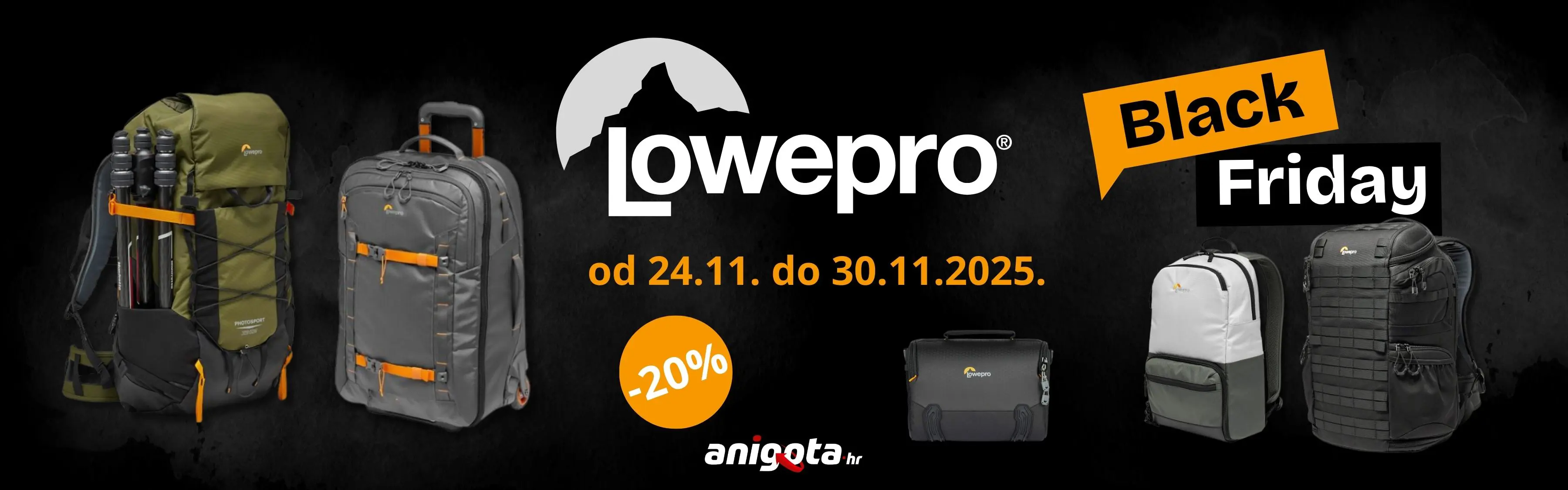 Lowepro Black Friday 24.11.-30.11.2025.