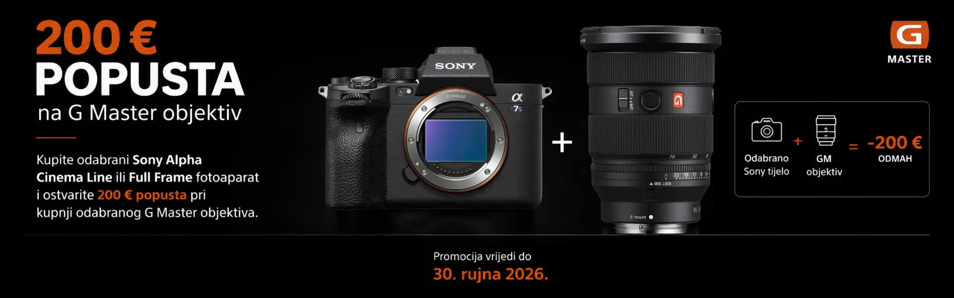Sony ušteda 200€ za fotaparat + objektiv
