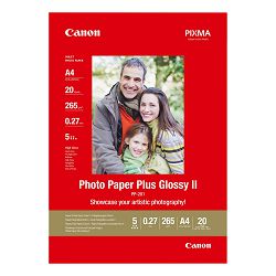Canon fotopapir PP-201 Plus Glossy II Photo Paper A4 (20 listova)