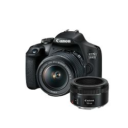 Canon Digitalni fotoaparat EOS 2000D + EF-S 18-55mm IS II + EF 50mm f/1.8 STM