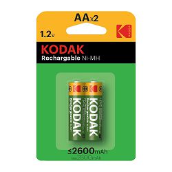Kodak Baterija Rechargeable Ni-MH KAAHR-2 / 2600 mAh (2 pack)