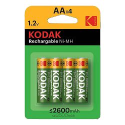 Kodak Baterija Rechargeable Ni-MH AA / 2600mAh (4 pack)
