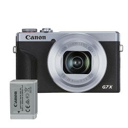 Canon Digitalni fotoaparat Powershot G7X Mark III (Silver) Battery KIT