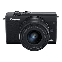Canon Mirrorless Camera EOS M200 + EF-M 15-45mm IS STM (Black)