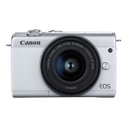 Canon Mirrorless Camera EOS M200 + EF-M 15-45mm IS STM (White)