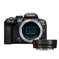 Canon Mirrorless Camera EOS R10 (Body) + Mount Adapter EF-EOS R