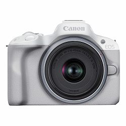 Canon Mirrorless Camera EOS R50 + RF-S 18-45mm f/4.5-6.3 IS STM (White)
