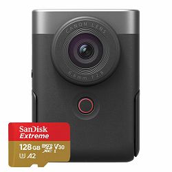 Canon PowerShot V10 (Silver) Vlogging KIT + GRATIS Extreme microSDXC 128GB