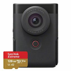 Canon PowerShot V10 (Black) Advanced Vlogging KIT + GRATIS Extreme microSDXC 128GB