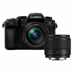 Panasonic Digitalni fotoaparat LUMIX G90 Black + 12-60 mm + G 25mm f/1,7 ASPH