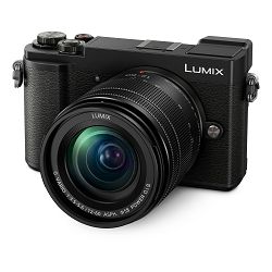Panasonic Digitalni fotoaparat Lumix DC-GX9MEG-K (Objektiv: LUMIX G VARIO 12 – 60 mm / F3.5 – 5.6 ASPH. / POWER O.I.S.) Crni