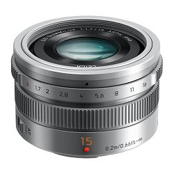 Panasonic Objektiv Fixed focus H-X015E-S LEICA DG Summilux 15mm/f1,7 ASPH. Srebrni