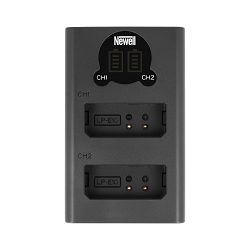 Newell DL-USB-C dual channel battery charger for LP-E10 batteries