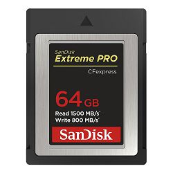 SanDisk Memorijska kartica SDCFE-064G-GN4NN Extreme Pro CFexpress Type B Card,1500/800 MB/s,Extreme Pro,W/JC,R