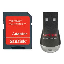 SanDisk Čitač kartica SDDRK-121-B35 USB microSD / microSDHC / microSDXC Reader + SD Adapter
