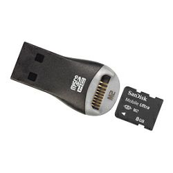 SanDisk Memorijska kartica SDMSM2Y-8192-E12M Memory Stick M2 Mobile Ultra 8192MB + USB Reader
