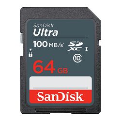 SanDisk Memorijska kartica SDSDUNR-064G-GN3IN Ultra 64GB SDXC  Memory Card 100MB/s, Class 10 UHS-I