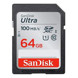 SanDisk Memorijska kartica SDSDUNR-064G-GN6IN Ultra SDXC  64GB  R100MB/s  Class 10 UHS-I U1
