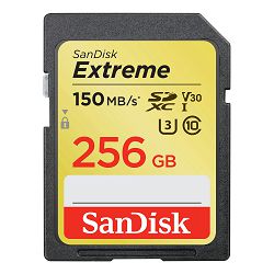 SanDisk Memorijska kartica SDSDXV5-256G-GNCIN Extreme SDXC Card 256GB 150MB/s V30 UHS-I U3