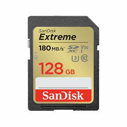 SanDisk Memorijska kartica SDSDXVA-128G-GNCIN Extreme SDXC 128GB R180MB/s W90MB/s V30 UHS-I U3