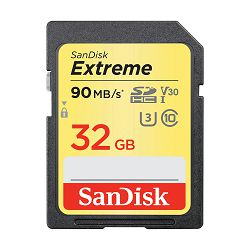 SanDisk Memorijska kartica SDSDXVE-032G-GNCIN Extreme SDHC  32GB  R90MB/s V30 UHS-I U3