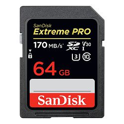 SanDisk Memorijska kartica SDSDXXY-064G-GN4IN Extreme Pro SDXC 64GB  R170MB/s  W90MB/s Class 10 V30 UHS-I U3