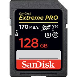 SanDisk Memorijska kartica SDSDXXY-128G-GN4IN Extreme Pro SDXC  128GB  R170MB/s  W90MB/s Class 10 V30 UHS-I U3