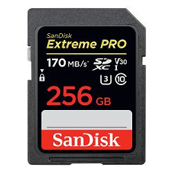 SanDisk Memorijska kartica SDSDXXY-256G-GN4IN Extreme Pro SDXC  256GB  R170MB/s  W90MB/s  Class 10 V30 UHS-I U3