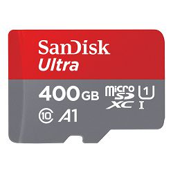 SanDisk Memorijska kartica SDSQUAR-400G-GN6MA Ultra Android microSDXC 400GB + SD Adapter + Memory Zone App 100MB/s A1 Class 10 UHS-I