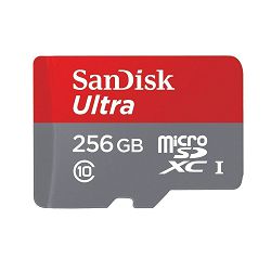 SanDisk Memorijska kartica SDSQUNI-256G-GN6MA Ultra Android microSDXC 256GB + SD Adapter + Memory Zone Android App 95MB/s Class 10