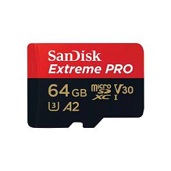 SanDisk Memorijska kartica SDSQXCU-064G-GN6MA Extreme Pro microSDXC 64GB  R200MB/s  W90MB/s  A1 C10 V30 UHS-I U3 + SD Adapter
