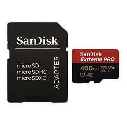 SanDisk Memorijska kartica SDSQXCZ-400G-GN6MA Extreme Pro microSDXC 400GB + SD Adapter + Rescue Pro Deluxe R170MB/s   W170MB/s  A2 C10 V30 UHS-I U3
