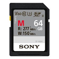 SONY Memorijska kartica SDXC 64GB UHS-II V60 U3 (R/W 277/150 MB/s)