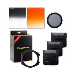 Stealth Gear Landscape Square Filter Kit (Circular Pol/Gradual Grey/Sunset/Holder) 