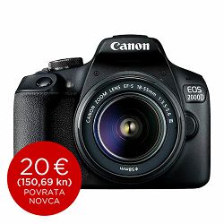 Canon Digitalni fotoaparat EOS 2000D + EF-S 18-55mm DC III