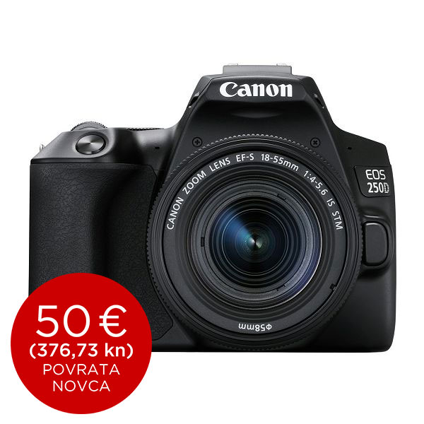 Canon Digitalni fotoaparat EOS 250D EF-S 18-55mm IS STM