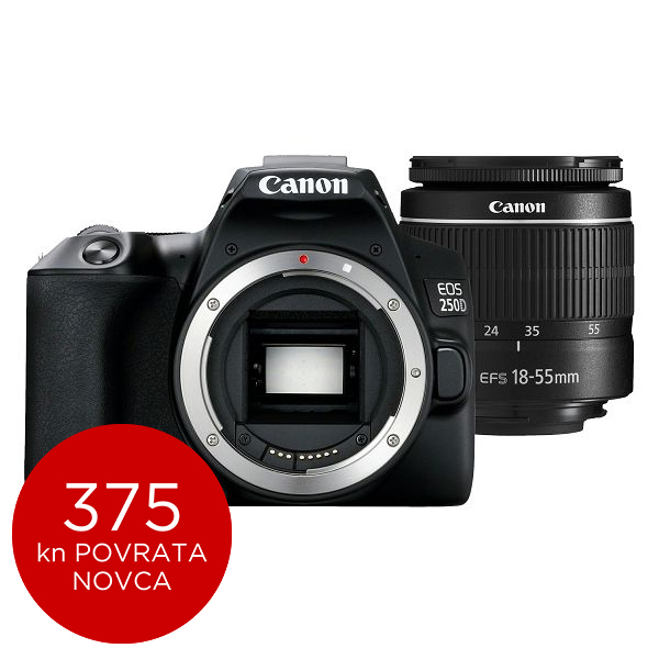 Canon Digitalni fotoaparat EOS 250D EF-S 18-55mm III