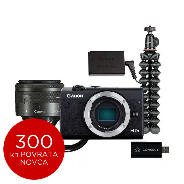 Canon Mirrorless Camera EOS M200 Live Stream Kit