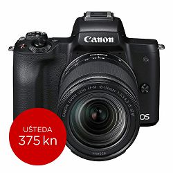 Canon Mirrorless Camera EOS M50 Mark II + EF-M 18-150mm (Black)