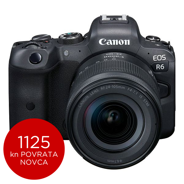Canon Mirrorless Camera EOS R6 + RF 24-105mm f/4-7.1 IS STM
