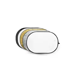 Godox 5-in-1 Gold, Silver, Soft Gold, White, Transparant Reflector disc - 150 x 200cm