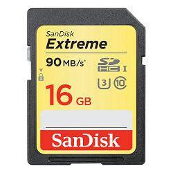 SanDisk Memorijska kartica SDSDXNE-016G-GNCIN Extreme SDHC Card 16GB 90MB/s Class 10 UHS-I U3