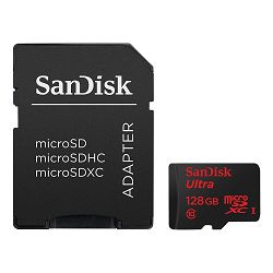 SanDisk Memorijska kartica SDSQXAF-128G-GN6AA Extreme microSDXC 128GB + SD Adapter for Action Sports Cameras - works with GoPro Messaging - 100MB/s A1 C10 V30 UHS-I U3