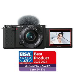SONY Digitalni fotoaparat Alpha ZV-E10 + E PZ 16-50mm f/3.5-5.6