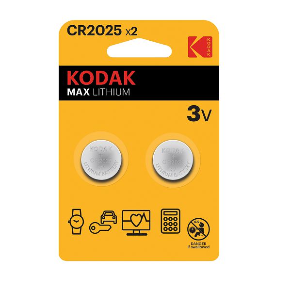 Kodak Baterija MAX Lithium CR2025 batteries (2 pack)