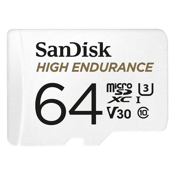 SanDisk Mamorijska kartica SDSQQNR-064G-GN6IA microSDHC High Endurance Video 64GB  R100MB/s  W40MB/s  C10 U3 V30 + SD Adapter
